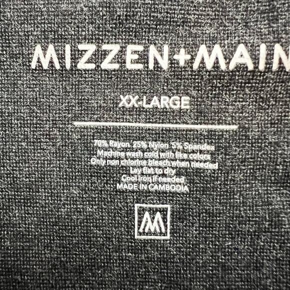 Mizzen Main Sweater Mens XXL Proflex Quarter Zip Gray Shirt Long Sleeve - Picture 5 of 9